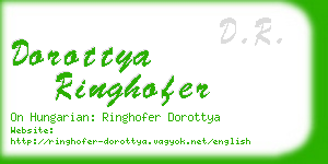 dorottya ringhofer business card